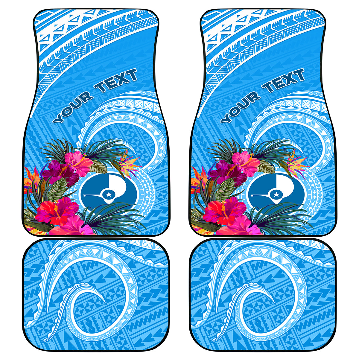 Yap Day Car Mats Nam nu Waqab Tropical Flower