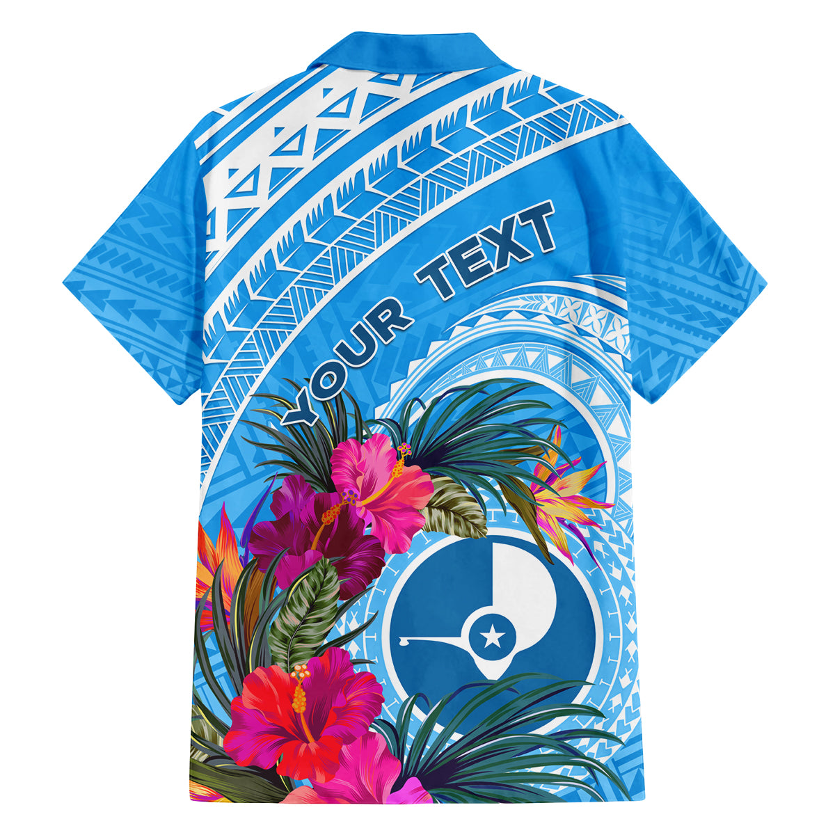 Yap Day Family Matching Tank Maxi Dress and Hawaiian Shirt Nam nu Waqab Tropical Flower LT01 - Polynesian Pride