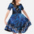 Personalised Aotearoa Matariki Family Matching Mermaid Dress and Hawaiian Shirt Blue Fern Maori Poutama