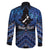 Personalised Aotearoa Matariki Family Matching Mermaid Dress and Hawaiian Shirt Blue Fern Maori Poutama