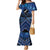 Personalised Aotearoa Matariki Family Matching Mermaid Dress and Hawaiian Shirt Blue Fern Maori Poutama