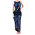 Personalised Aotearoa Matariki Family Matching Tank Maxi Dress and Hawaiian Shirt Blue Fern Maori Poutama