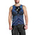 Personalised Aotearoa Matariki Men Tank Top Blue Fern Maori Poutama