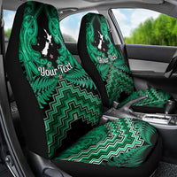 Personalised Aotearoa Matariki Car Seat Cover Green Fern Maori Poutama