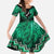 Personalised Aotearoa Matariki Family Matching Mermaid Dress and Hawaiian Shirt Green Fern Maori Poutama