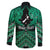 Personalised Aotearoa Matariki Family Matching Mermaid Dress and Hawaiian Shirt Green Fern Maori Poutama
