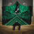 Personalised Aotearoa Matariki Hooded Blanket Green Fern Maori Poutama