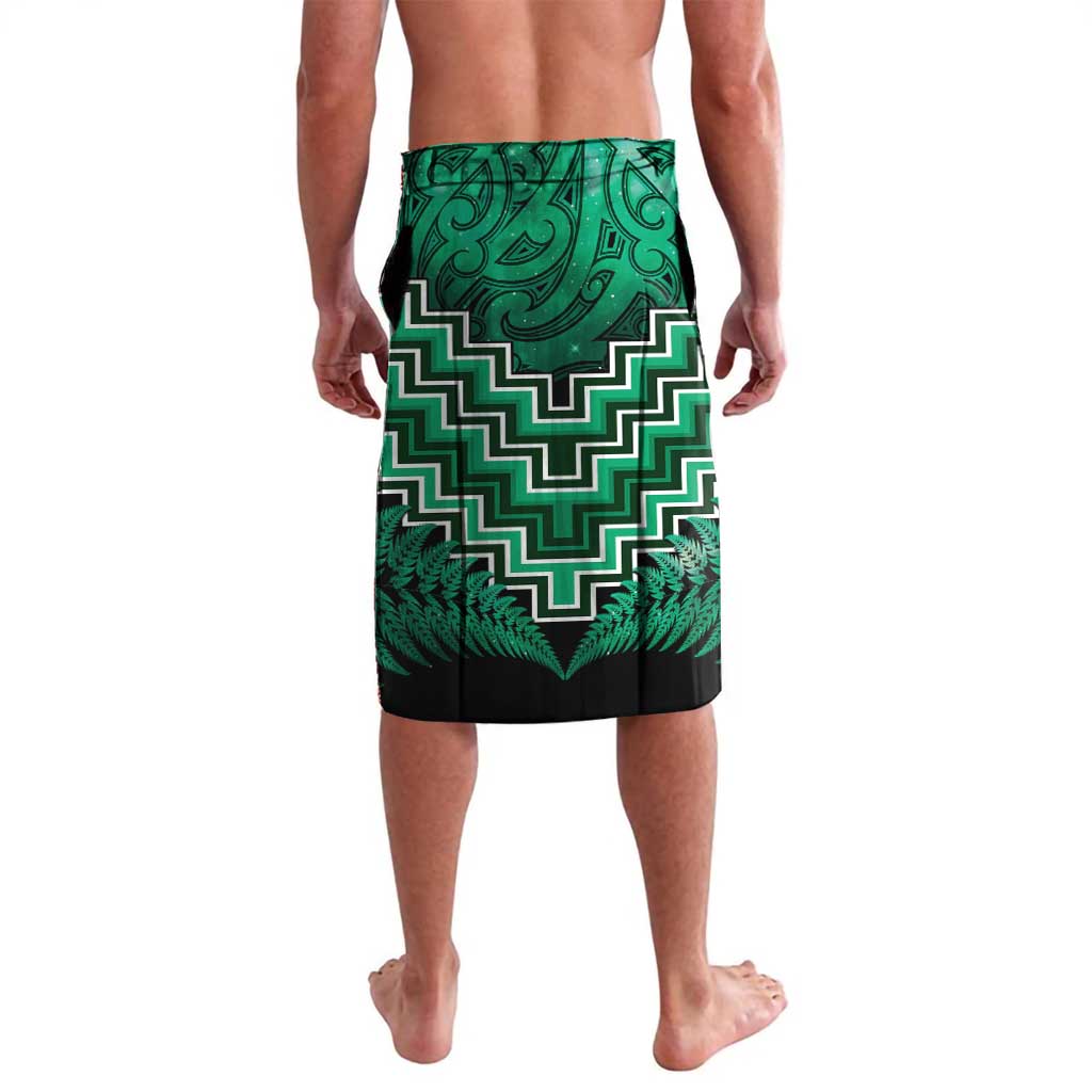 Personalised Aotearoa Matariki Lavalava Green Fern Maori Poutama