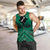 Personalised Aotearoa Matariki Men Tank Top Green Fern Maori Poutama