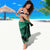 Personalised Aotearoa Matariki Sarong Green Fern Maori Poutama