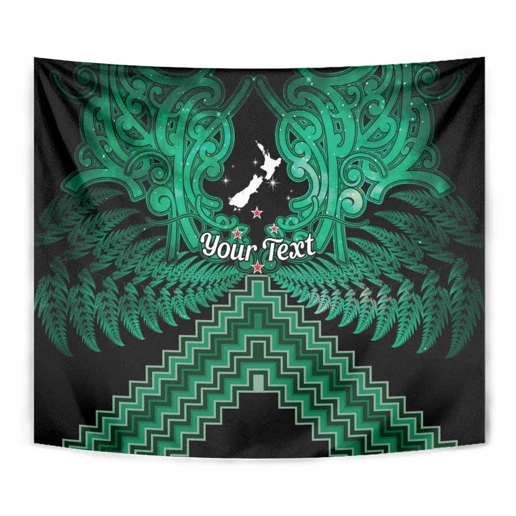 Personalised Aotearoa Matariki Tapestry Green Fern Maori Poutama