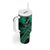 Personalised Aotearoa Matariki Tumbler With Handle Green Fern Maori Poutama