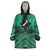 Personalised Aotearoa Matariki Wearable Blanket Hoodie Green Fern Maori Poutama
