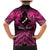 Personalised Aotearoa Matariki Family Matching Mermaid Dress and Hawaiian Shirt Pink Fern Maori Poutama