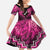 Personalised Aotearoa Matariki Family Matching Mermaid Dress and Hawaiian Shirt Pink Fern Maori Poutama
