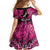 Personalised Aotearoa Matariki Family Matching Mermaid Dress and Hawaiian Shirt Pink Fern Maori Poutama