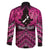 Personalised Aotearoa Matariki Family Matching Mermaid Dress and Hawaiian Shirt Pink Fern Maori Poutama