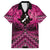 Personalised Aotearoa Matariki Family Matching Tank Maxi Dress and Hawaiian Shirt Pink Fern Maori Poutama