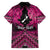 Personalised Aotearoa Matariki Family Matching Tank Maxi Dress and Hawaiian Shirt Pink Fern Maori Poutama