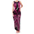 Personalised Aotearoa Matariki Family Matching Tank Maxi Dress and Hawaiian Shirt Pink Fern Maori Poutama