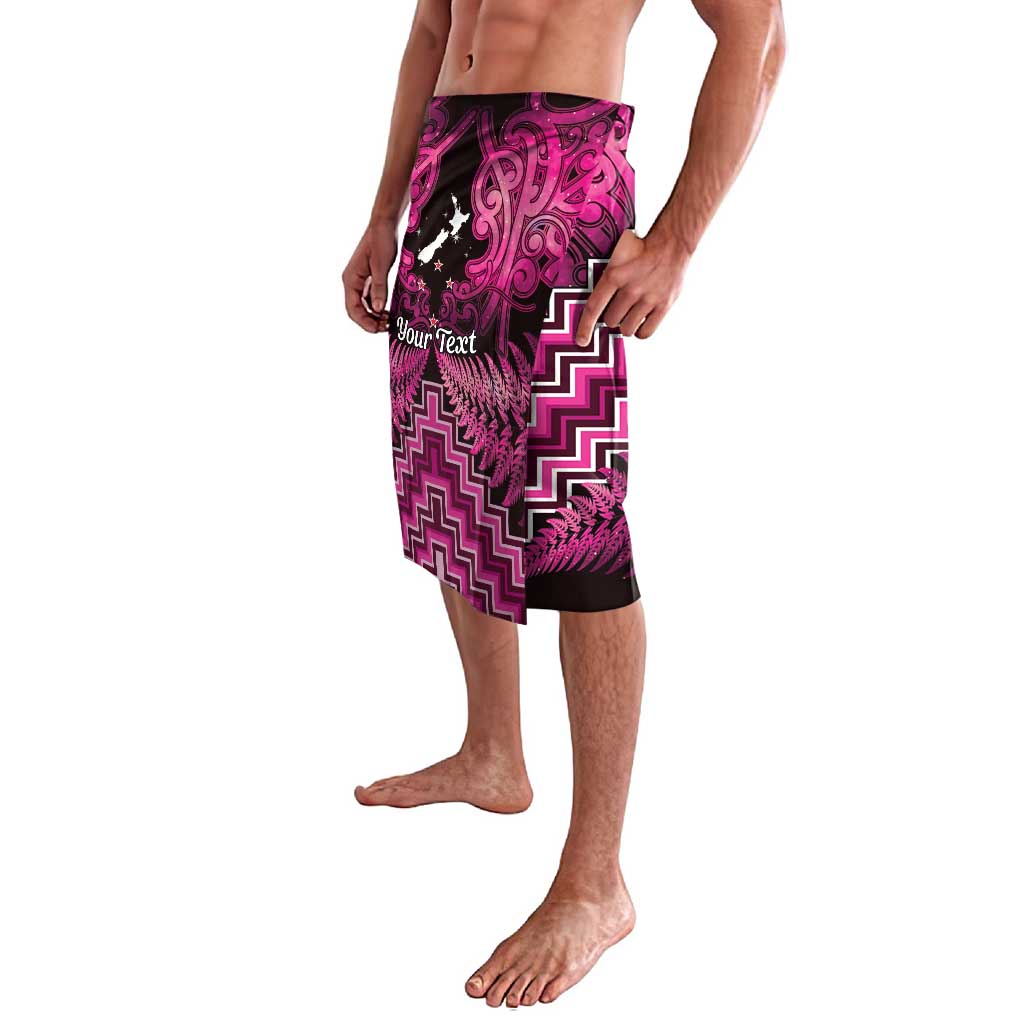 Personalised Aotearoa Matariki Lavalava Pink Fern Maori Poutama