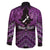 Personalised Aotearoa Matariki Family Matching Mermaid Dress and Hawaiian Shirt Purple Fern Maori Poutama
