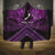 Personalised Aotearoa Matariki Hooded Blanket Purple Fern Maori Poutama
