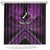 Personalised Aotearoa Matariki Shower Curtain Purple Fern Maori Poutama