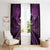 Personalised Aotearoa Matariki Window Curtain Purple Fern Maori Poutama