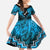 Personalised Aotearoa Matariki Family Matching Mermaid Dress and Hawaiian Shirt Turquoise Fern Maori Poutama