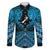 Personalised Aotearoa Matariki Family Matching Mermaid Dress and Hawaiian Shirt Turquoise Fern Maori Poutama