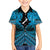 Personalised Aotearoa Matariki Family Matching Tank Maxi Dress and Hawaiian Shirt Turquoise Fern Maori Poutama