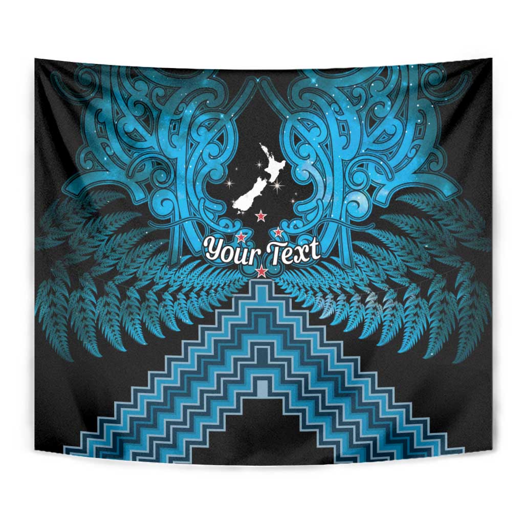 Personalised Aotearoa Matariki Tapestry Turquoise Fern Maori Poutama