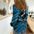 Personalised Aotearoa Matariki Women Casual Shirt Turquoise Fern Maori Poutama