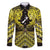 Personalised Aotearoa Matariki Family Matching Short Sleeve Bodycon Dress and Hawaiian Shirt Yellow Fern Maori Poutama