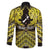Personalised Aotearoa Matariki Family Matching Short Sleeve Bodycon Dress and Hawaiian Shirt Yellow Fern Maori Poutama