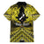 Personalised Aotearoa Matariki Family Matching Tank Maxi Dress and Hawaiian Shirt Yellow Fern Maori Poutama