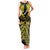 Personalised Aotearoa Matariki Family Matching Tank Maxi Dress and Hawaiian Shirt Yellow Fern Maori Poutama