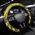 Aotearoa Matariki Steering Wheel Cover Yellow Fern Maori Poutama