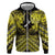 Personalised Aotearoa Matariki Zip Hoodie Yellow Fern Maori Poutama