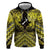 Personalised Aotearoa Matariki Zip Hoodie Yellow Fern Maori Poutama