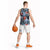 Hawaii Tropicana Blue Pattern Basketball Jersey - Polynesian Pride