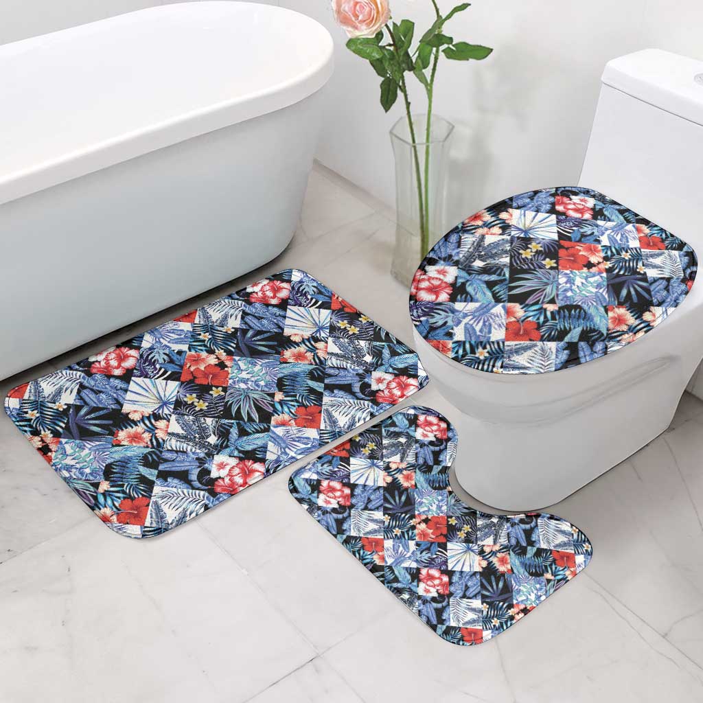 Hawaii Tropicana Blue Pattern Bathroom Set - Polynesian Pride