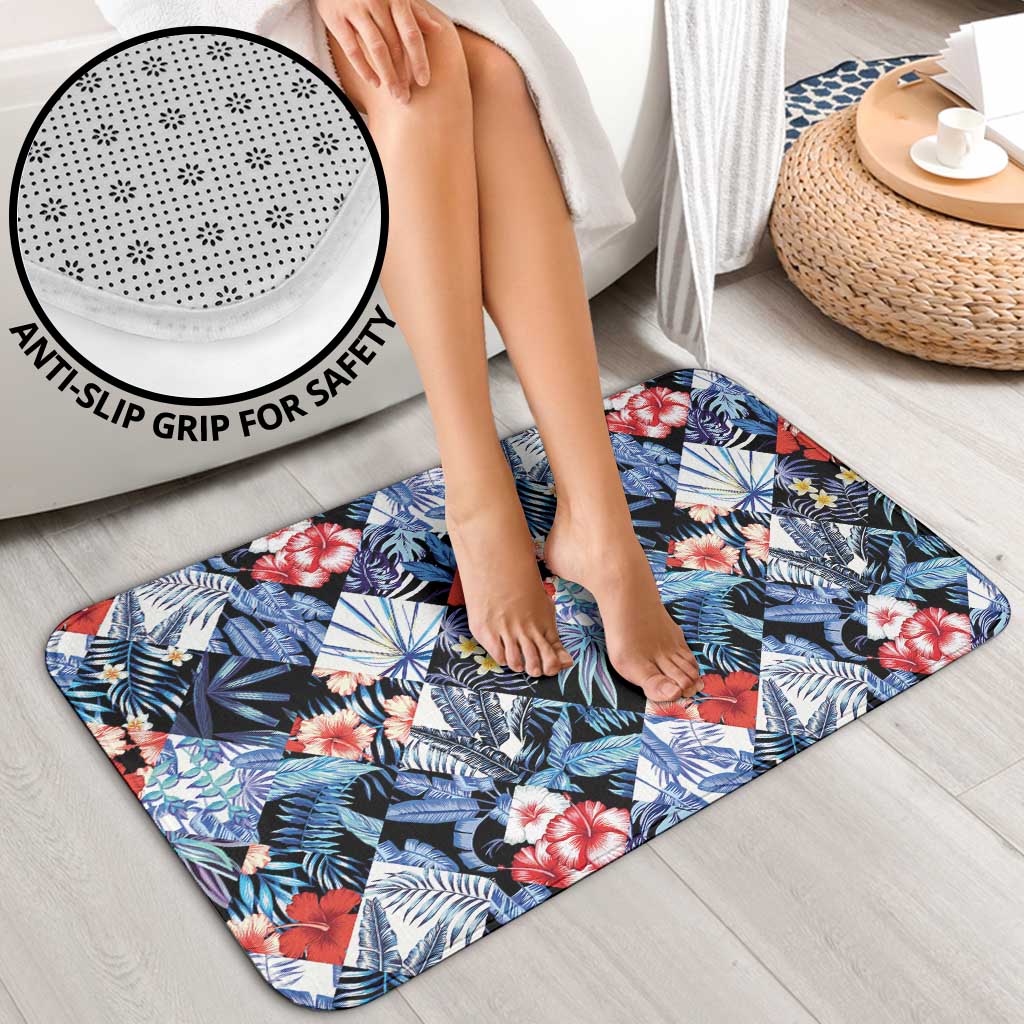 Hawaii Tropicana Blue Pattern Bathroom Set - Polynesian Pride