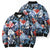 Hawaii Tropicana Blue Pattern Bomber Puffer Jacket - Polynesian Pride