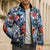 Hawaii Tropicana Blue Pattern Bomber Puffer Jacket - Polynesian Pride