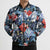 Hawaii Tropicana Blue Pattern Bomber Puffer Jacket - Polynesian Pride