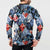 Hawaii Tropicana Blue Pattern Button Sweatshirt - Polynesian Pride