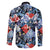 Hawaii Tropicana Blue Pattern Family Matching Mermaid Dress and Hawaiian Shirt - Polynesian Pride