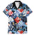Hawaii Tropicana Blue Pattern Family Matching Puletasi and Hawaiian Shirt - Polynesian Pride
